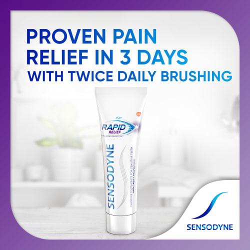 Sensodyne Rapid Relief Sensitivity Toothpaste for Sensitive Teeth, Mint, 3.4 oz