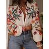 Womens Loose Fit Long Sleeve Digital Print Shirt Top - Streetwear Style 2025