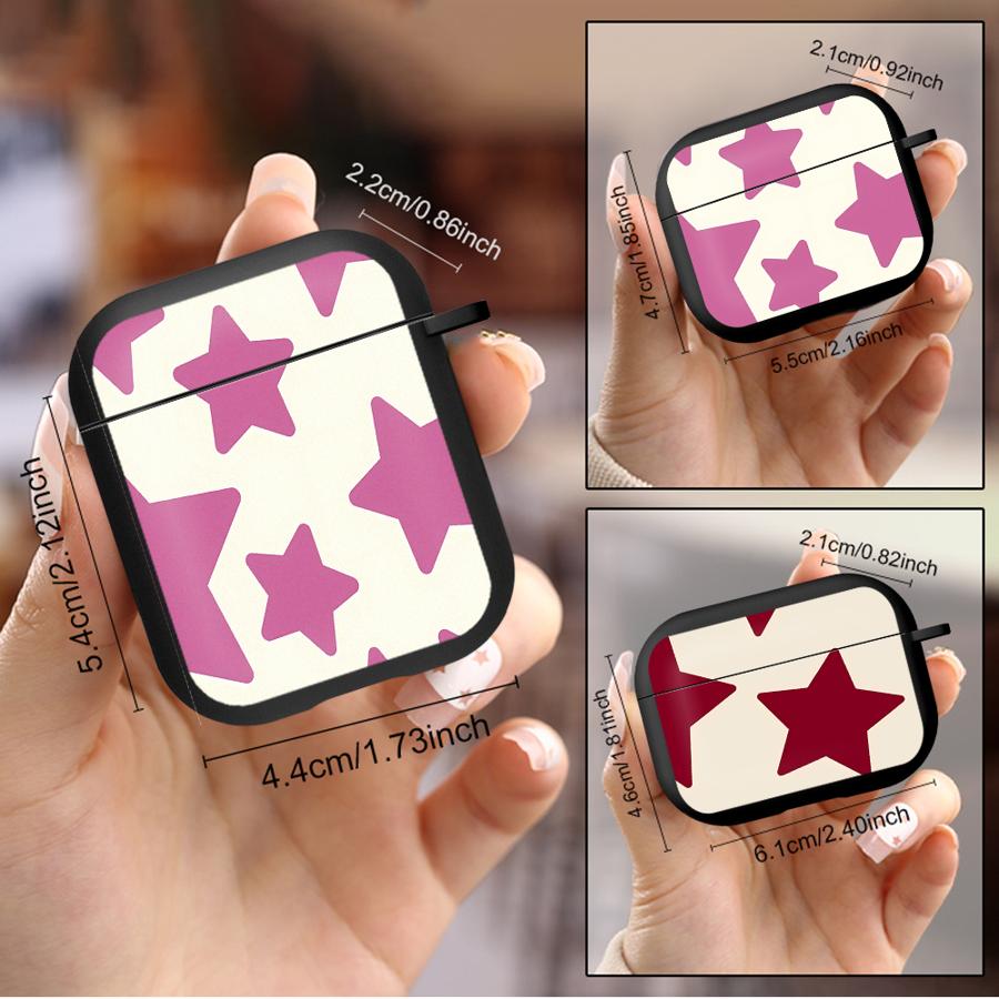 Earphone Cases Cover Case For Airpods Pro3 Pro2 2 4 3 1 Pro Retro Red Star