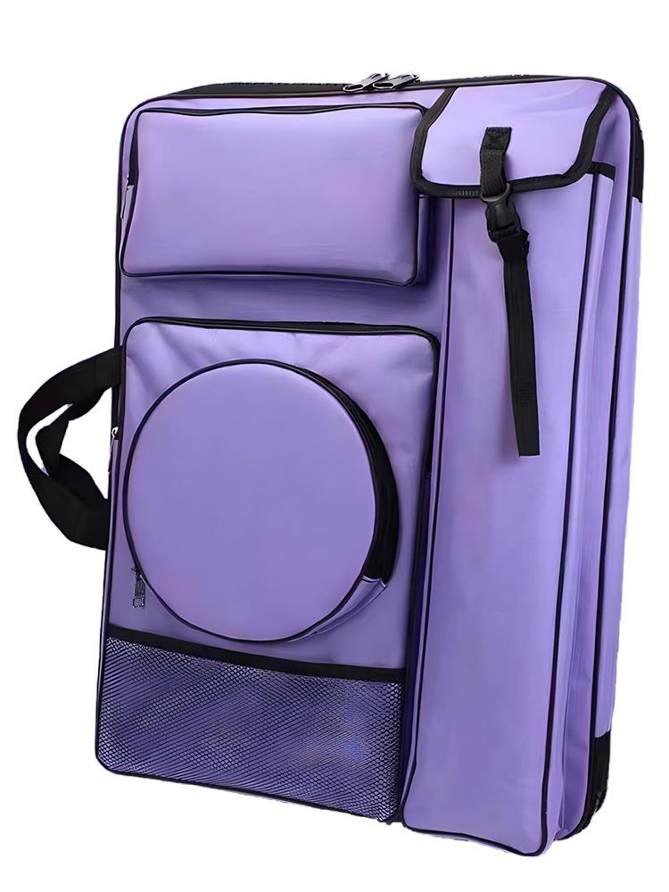 4K Multifunctional Waterproof Art Backpack - Large Zipper, Multi-Color Sketching & Drawing Board Bag
