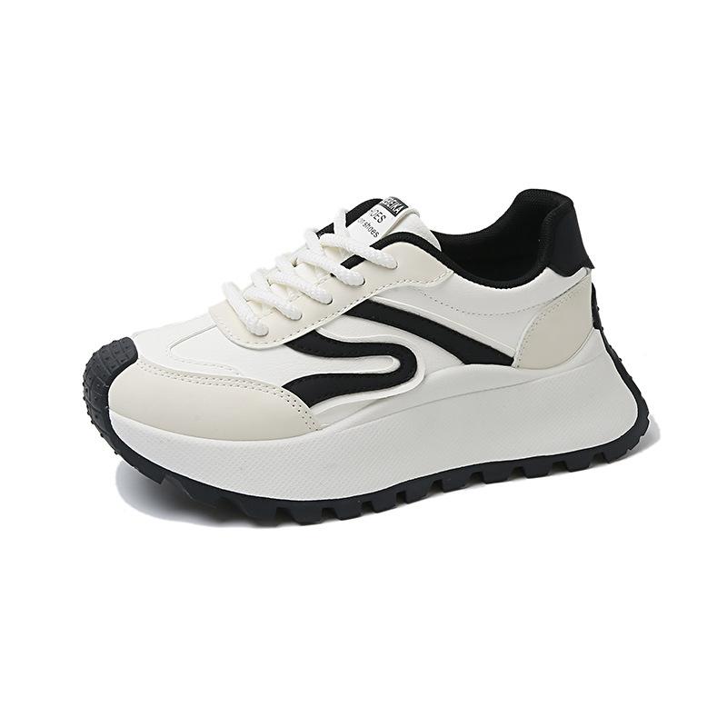 New Dad Shoes Women's Spring Student Sports Running Shoes Casual Shoes with Heightened Thick Soles