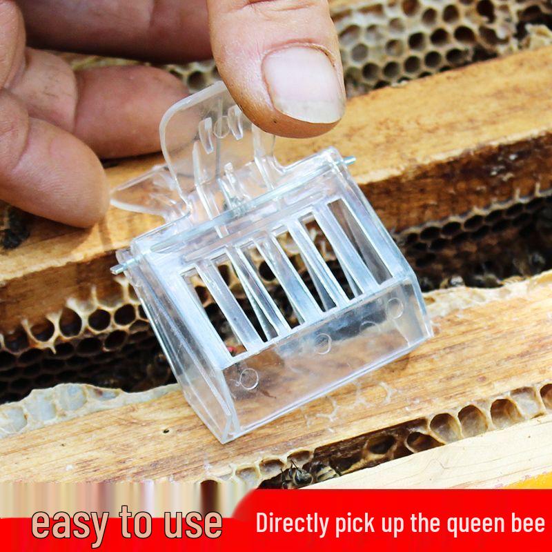 

Plastic Clip Queen Cage: Bee Catcher Anti-Escape Tool 1 Queen Cage