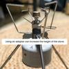 Aluminum Alloy Camping Stove Adapter Portable Stove Propane Adapter Small Gas Tank Adapter for Outdoor Backpack Hiking