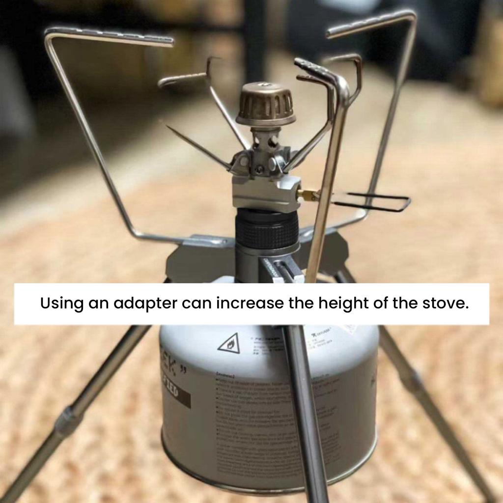 Aluminum Alloy Camping Stove Adapter Portable Stove Propane Adapter Small Gas Tank Adapter for Outdoor Backpack Hiking