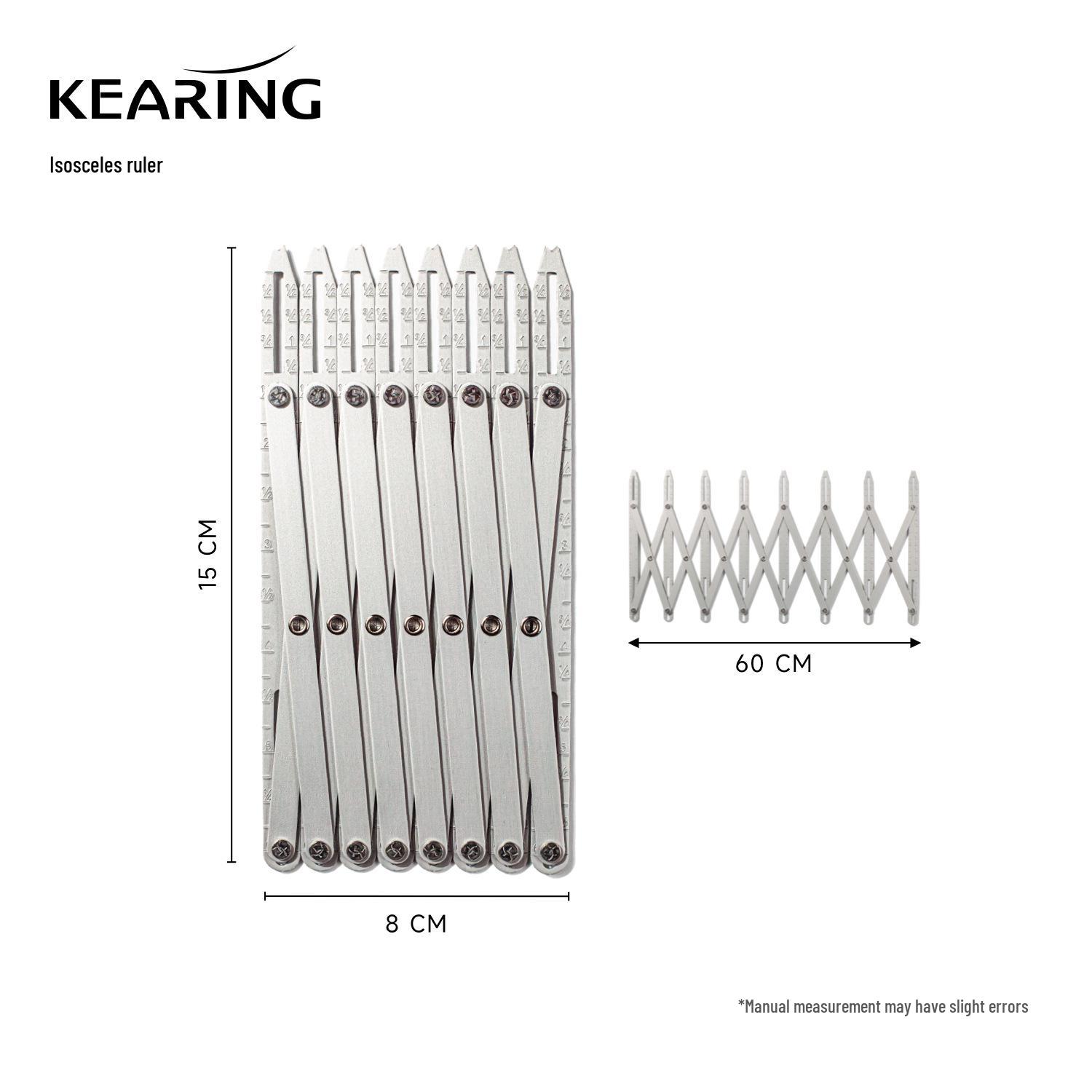 

Kelvin Equal-Spacing Retractable Ruler: Curtain Button Positioning Tool & Sewing Point Locator 60 cm