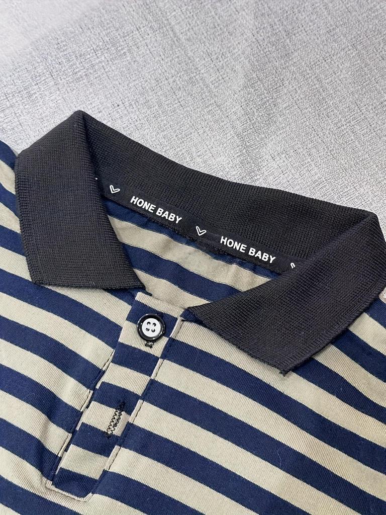 Sommer jungen mit der gleichen kleidung set gestreiften kurzarm Polo-shirt baby der coole set kinder casual T-shirt shorts 2-stück casual kinder kleidung