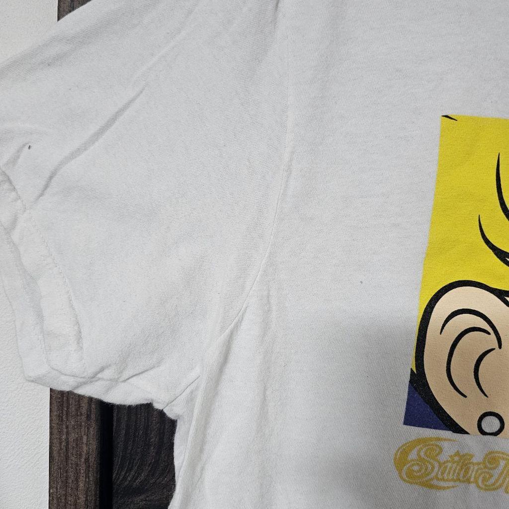 [USED] Hard To Find Sailor Moon Face Anime T-shirt, White, Overseas Limited Edition
