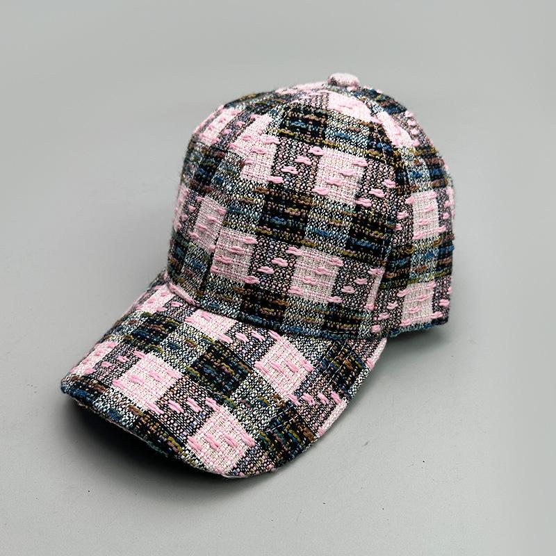 Spring And Summer Plaid British Retro Thousand Bird Grid Classic Baseball Cap Men And Women Retro Sunshade Personality Fashion Versatile