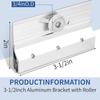 Shower Door Parts Chrome Finish Roller Bathroom Upgrade Adjustable Roller Design Easy Installation 34 Inch Roller