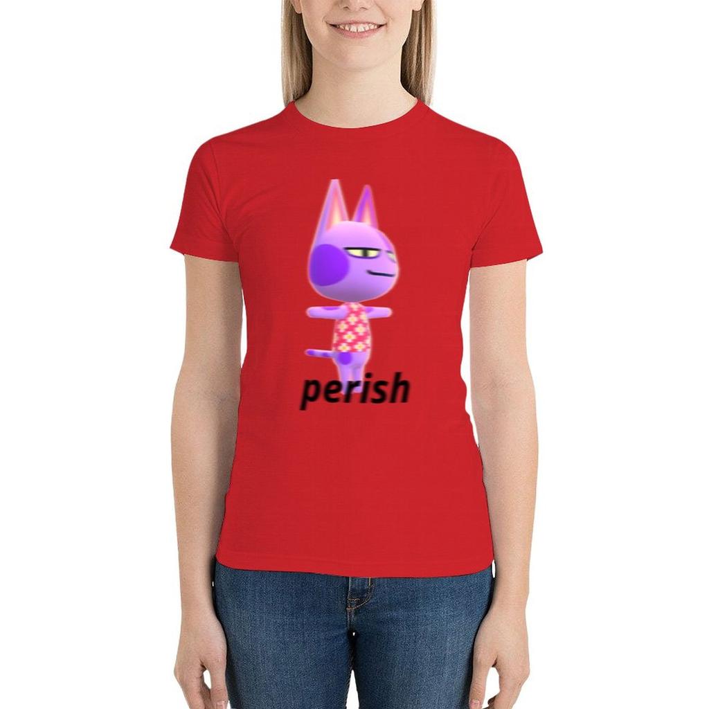 Bob Likes To Perish T-Shirt Aesthetic Clothing Kawaii Clothes Cotton T Shirts Women