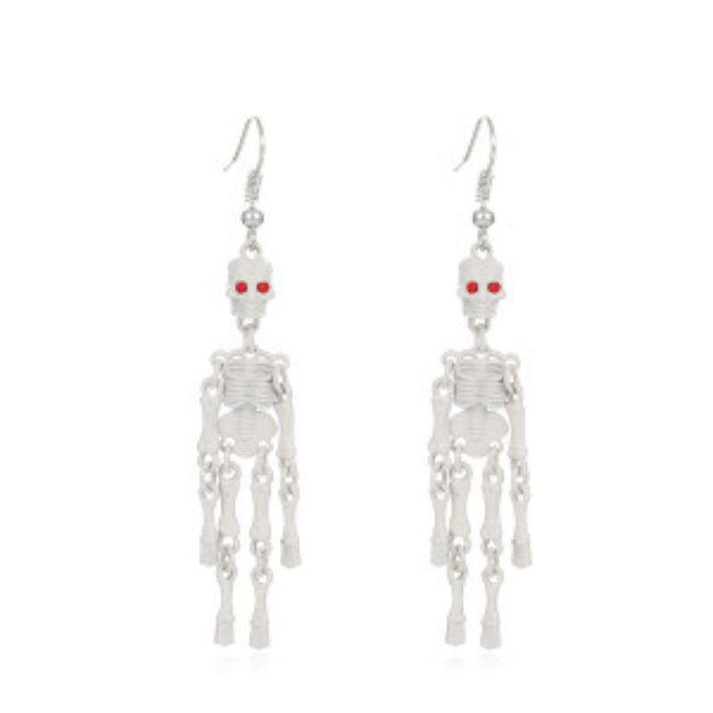 Gothic Diablo Skull Pendant Necklace Personality Punk Hip Hop Alloy Old Collarbone Chain Halloween Ornament Wholesale