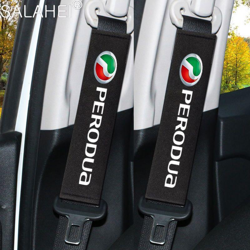 

Car Headrest Rest Neck Pillow Cushion Seat Belt Shoulder Pad For Perodua Axia Bezza Myvi Alza Ativa Aruz Auto Emblem Accessories
