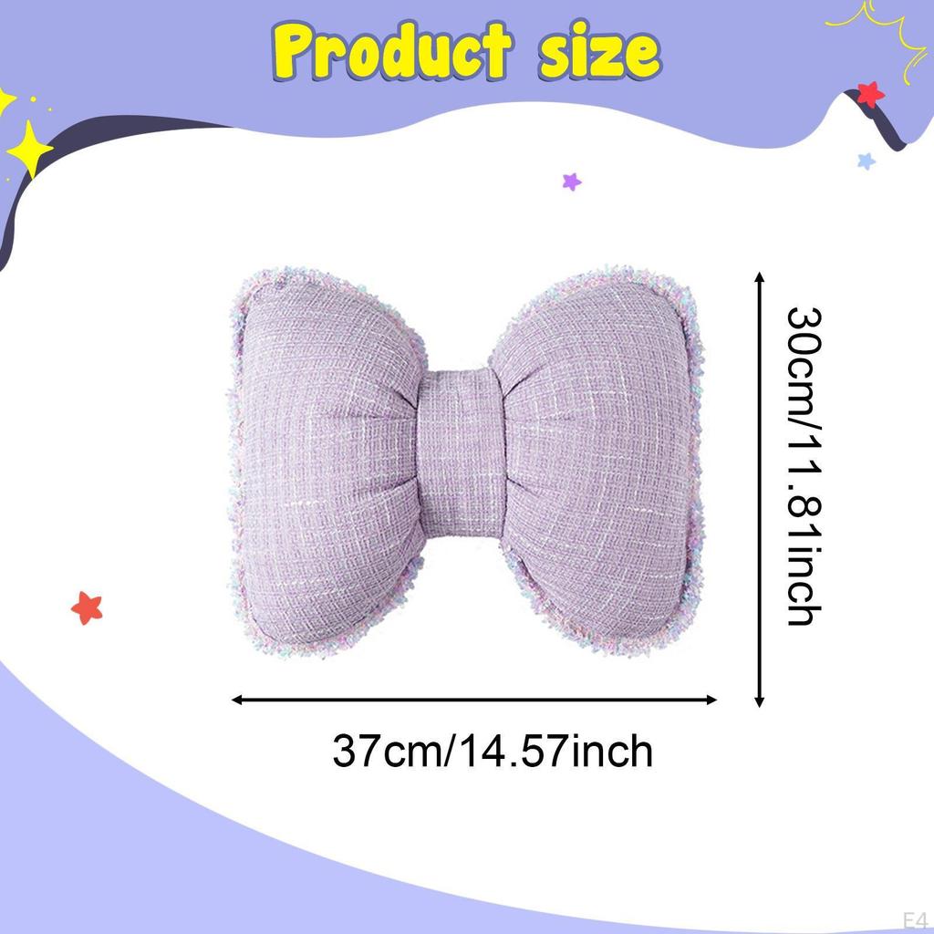 Bowknot Pillow Back Support Home Furnishing Bedside Cushion Sofa Throw for Office Chair