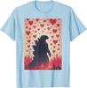 Japanese Valentine Kaiju Monster Art Unisex Boys T-Shirt S-6xl