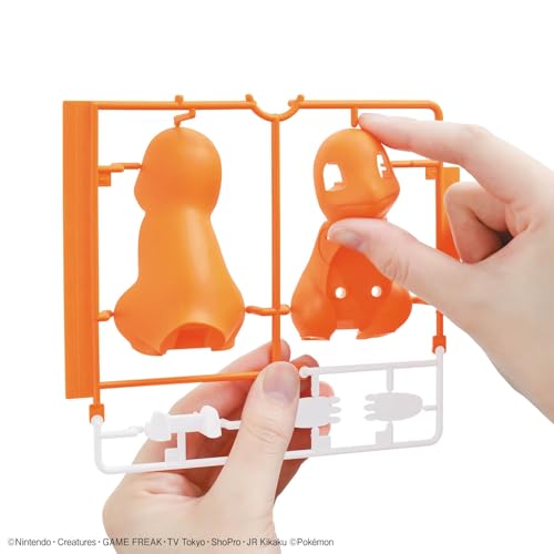 BANDAI SPIRITS Pokemon Plastic Model Collection Quick 11+13+17 Charmander & Bulbasaur & Squirtle Set, Color-Coded Plastic Model