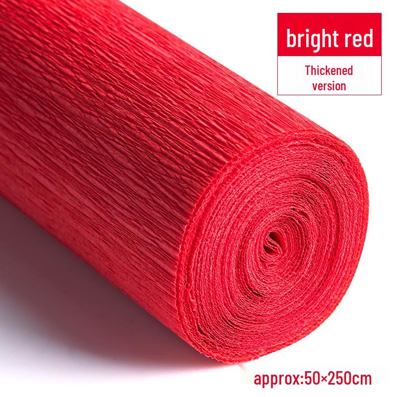 Packung dickes grünes Krepppapier für handgefertigte 3D-Blumen, ideal für Bastelarbeiten in Grundschule und Kindergarten