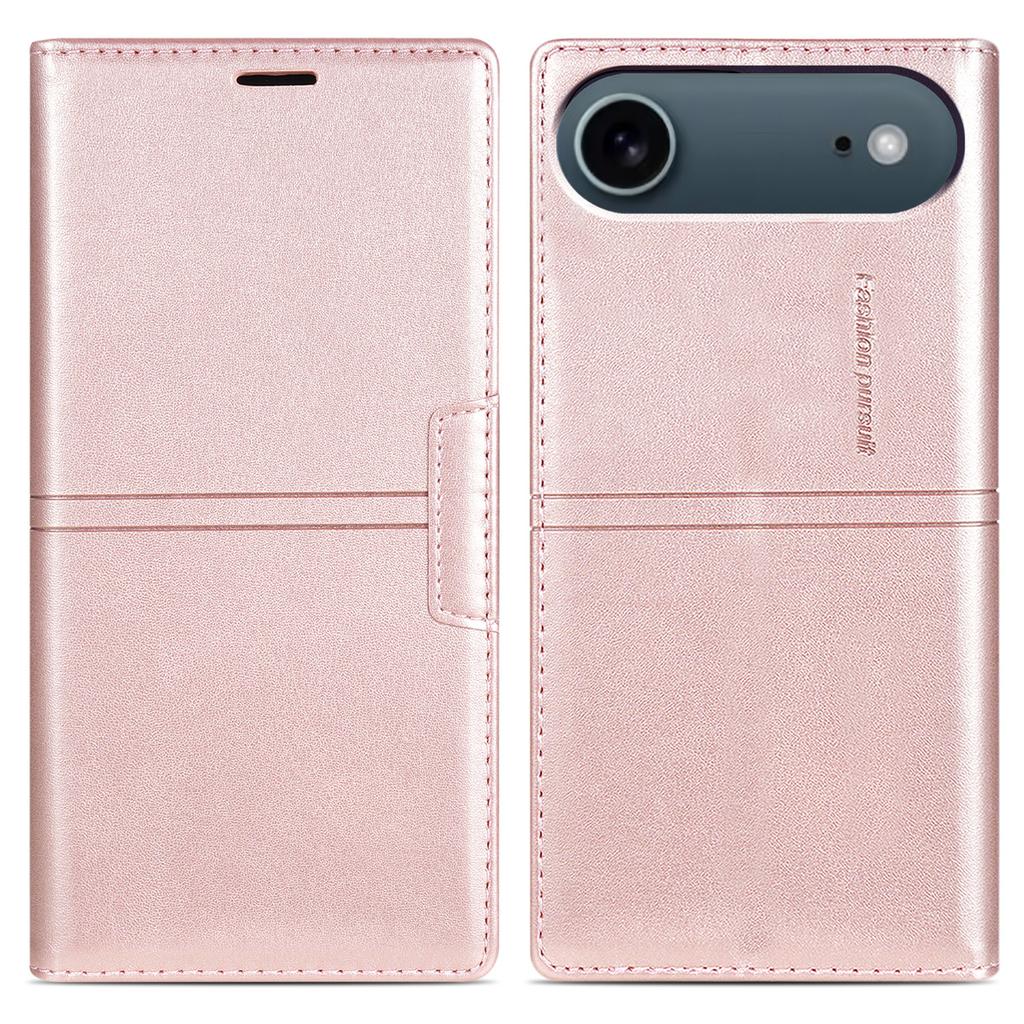 For iPhone 17 Air Wallet Case Magnetic Closing Leather Phone Cover