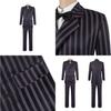 La Famiglia Addams Gomez Addams Costume Cosplay Abito di Halloween Completo di Carnevale