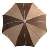 Large Flower Long Difficult to Get Piping Brown x Light [Chinoiserie Modern] Umbrella, Women's, Motif, Umbrella, Deep, Wet, (Dark Brown)