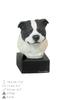 Staffordshire'i bullterjer, Staffy - maalitud kujuke, kuju, kuju, kunstniku valmistatud, kaubamärk Art-Dog