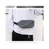 Gisele Waist Crossbody Shoulder Bag Men's Small, Lightweight, Water-Repellent Bag/Waist Pouch, Compact, Bag, (Gray)