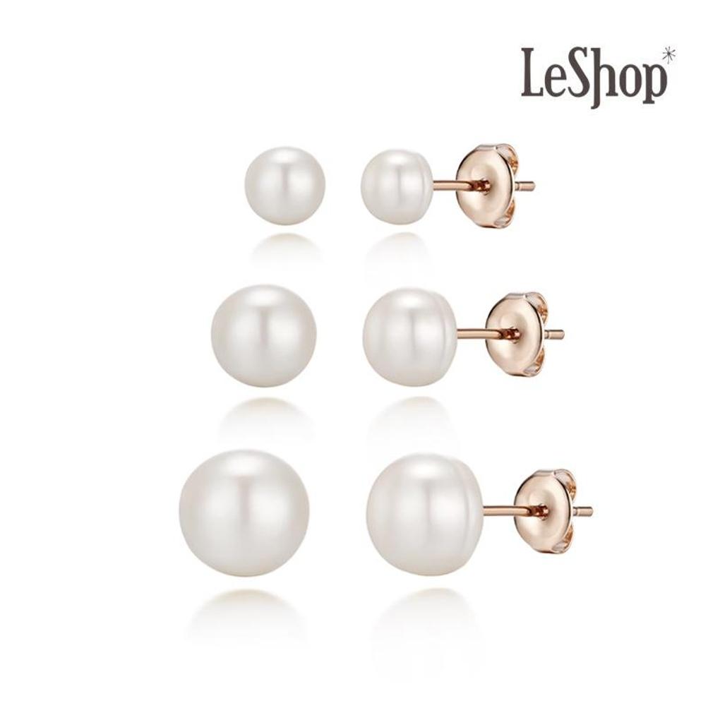 

[LeShop] 14K Freshwater Pearl Earrings (Gold Plated)_LJ4202BRE