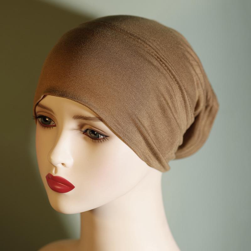 Pilling-Free, Non-Fading Multi-Color Tube Hat - Solid Pure Mercerized Cotton, Cotton Headscarf, Women's Elastic, Breathable.