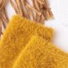 Korean Style Fashion Design Student Women Socks Mink Fur Fleece Socks Floor Socks Mid-Tube Hosiery