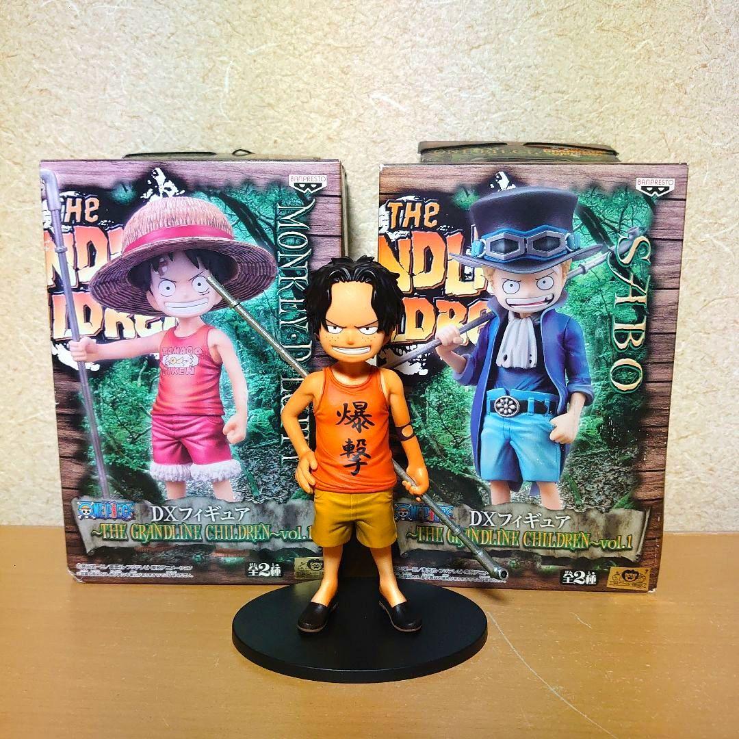 

[USED] One Piece Grand Line Children Luffy Ace Sabo DX Figure