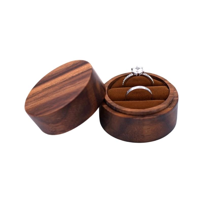 Rings Display Box Wood Rings Storage Case Jewellery Organiser Storage Chest For Engagement Proposal Jewelry Display