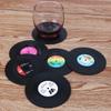 Set di 12 Sottobicchieri per Tazze Vintage Colorati Retro Dischi in Vinile Sottobicchieri per Bevande Set Sottobicchieri Disco in Vinile Decorazione Tavolino da Caffè