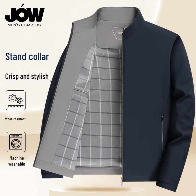 

Qiaowo Men s Windproof Stand-Collar Jacket 3XL