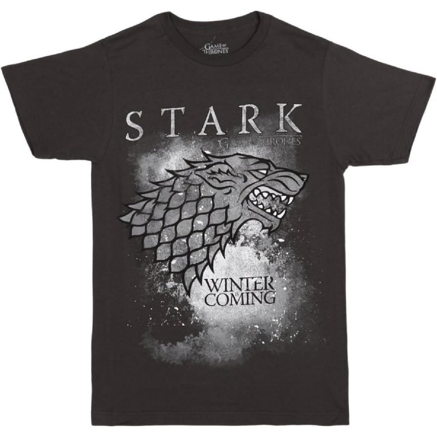 

Men s Winter is Coming Stark T-Shirt XXXXXL чорний