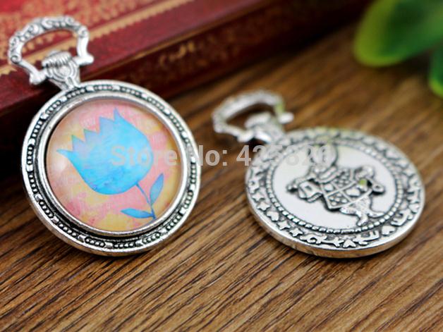 5pcs 20mm Inner Size Antique Silver Plated And Bronze Fashion Classic Style Cabochon Base Setting Charms Pendant