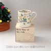 French Girl Heart Water Cup Girls Office Ceramic Couple High Value High Sense Coffee Cup