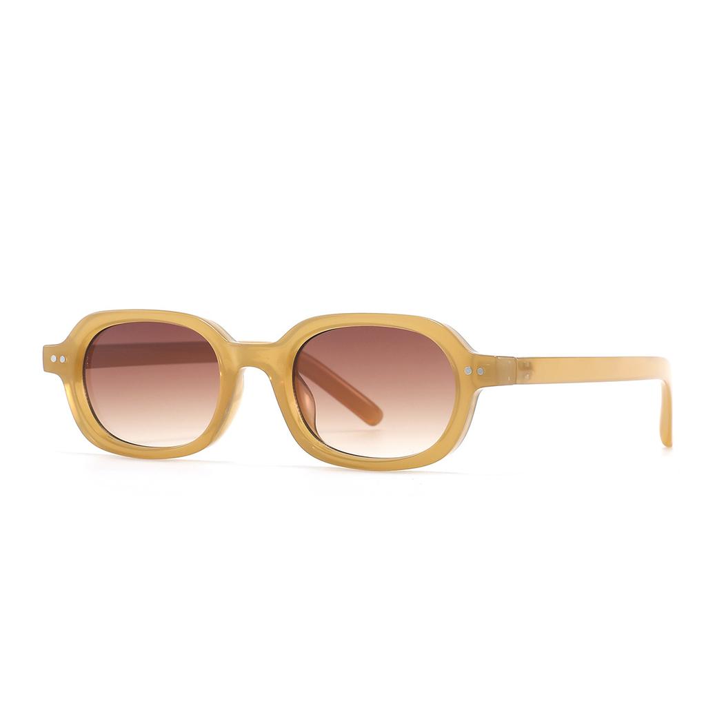Sunglasses new men's and women's retro fashion UV-proof sunglasses high-end oval small frame