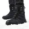 Winter Schneestiefel Herren Plüsch Schnürung Warm Rutschfest Abriebfest Hoher Schaft Kampfstiefel Herren Weiche Bequeme Wanderschuhe Herren
