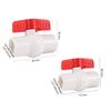 1/2" 3/4" Garden Irrigation Tools Female Thread Ball Valve with Male Thread PVC Connector and Waterstop Tape Water Tank Fittings
