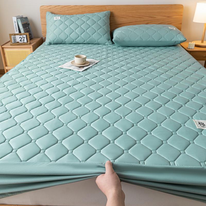 100% Waterproof Mattress Cover, Quilted Bed Fitted Sheet Mattress Protector, Non-Slip Soft Bed Cover Single Double Queen King
