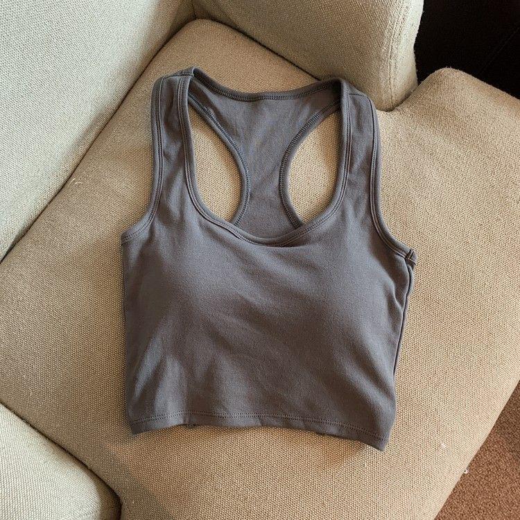 2024 Sportliches scharfes Sommer-Trägertop rückenfrei mit Brustpolstern - figurbetont, pure Lust