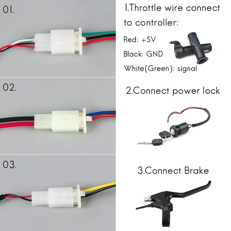 Controller per Bicicletta Elettrica 36V 48V 800W 1000W 30A CC a Spazzole Per E-Bike Scooter Skateboard Parte Adatta Batteria Motore Parte Motore