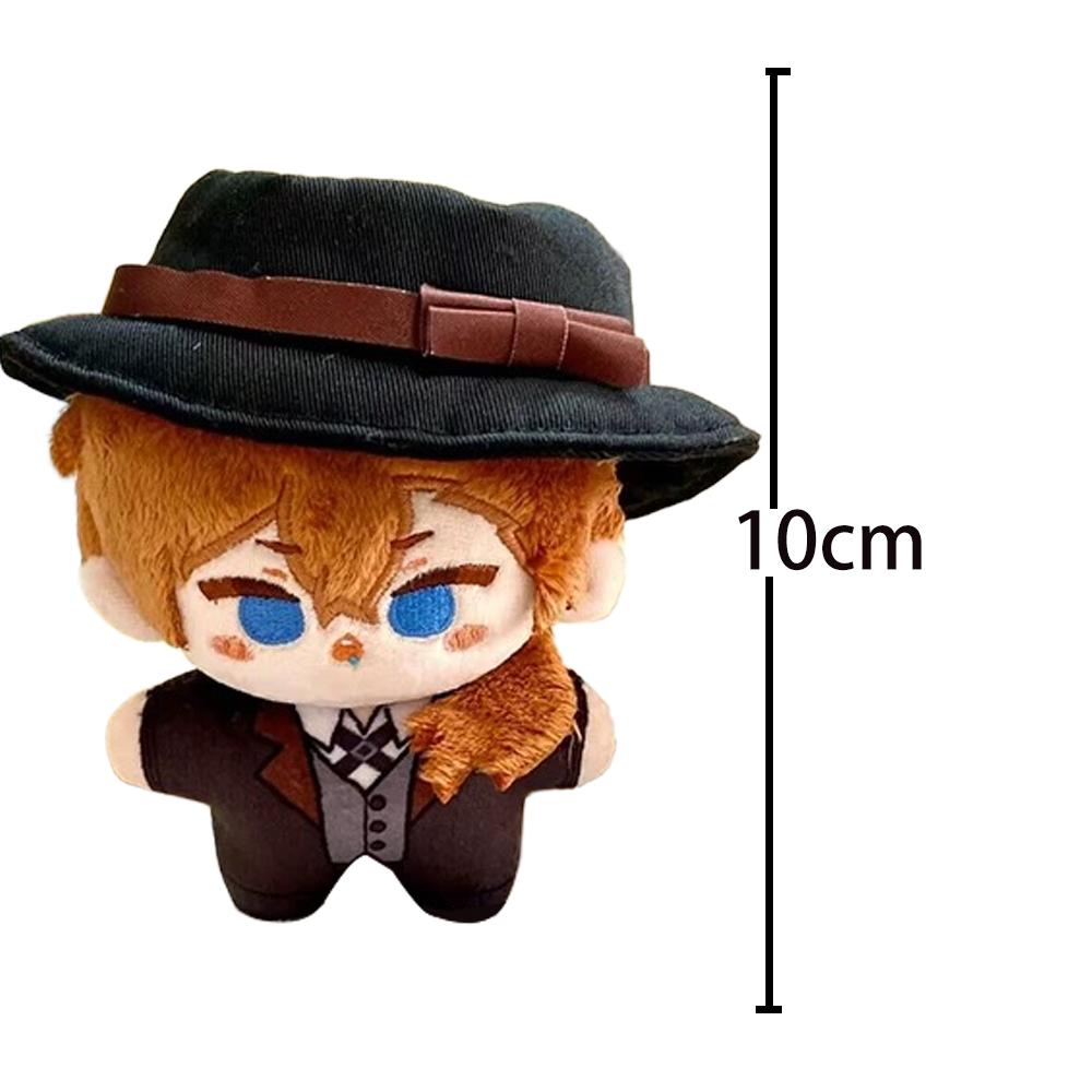Anime BSD Figure Dazai Osamu Plush Doll Nakahara Chuuya Akutagawa Ryunosuke Plushies Doll Pendant Keychain Cute Cotton Toy Gifts