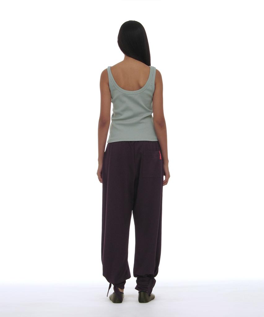 PARTIMENTO WOMEN Pwc Tie-Up Hem Jersey Trousers_Midnight Plum