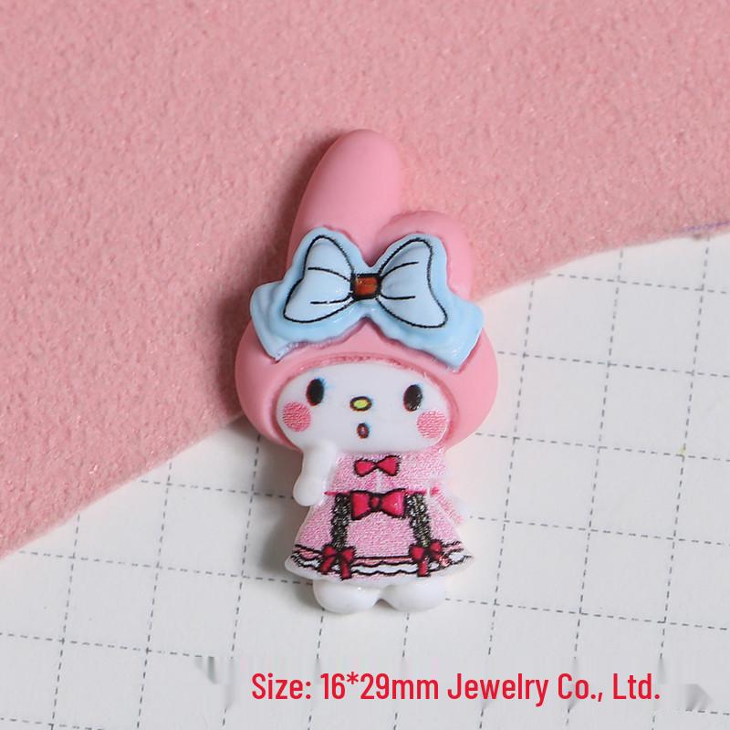 Adorable Sanrio DIY Resin Accessories: Phone Case, Hair Clip, Headwear, & Mouthwash Cup Decor