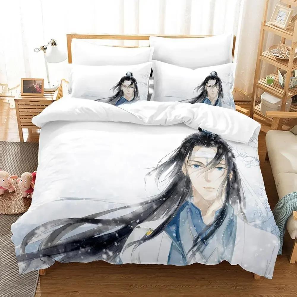 New Mo Dao Zu Shi The Grandmaster of Demonic Cultivation Bedding Set Anime Three-piece Set Adult Kid Bedroom Duvet Cover Sets