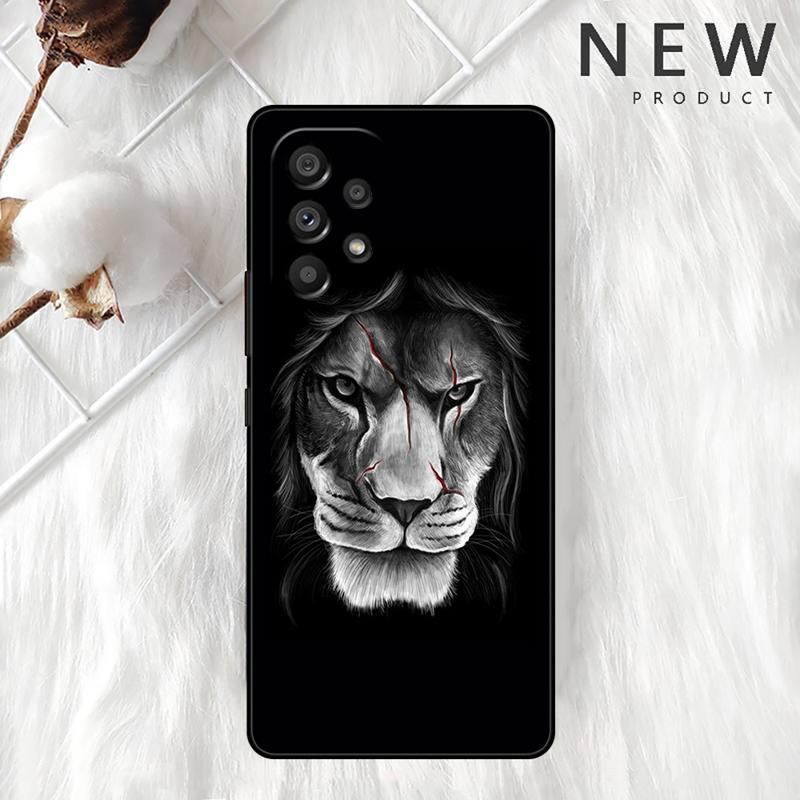 Wolf Löwe Tier Hülle Für Samsung Galaxy A54 A52 A14 5G A53 A12 A13 A71 A23 A34 A33 A21s Handyhülle