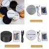 Modern Abstract Led Touch Night Light Base With Remote Control For Home Decor