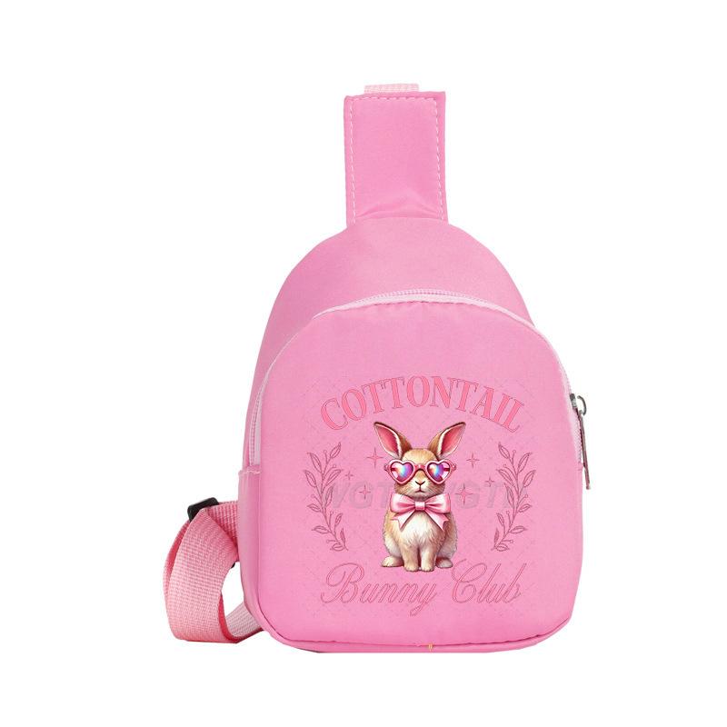 Easter Printed Shoulder Bag Men's and Women's Versatile Casual Children's Breast Bag Crossbody Bag