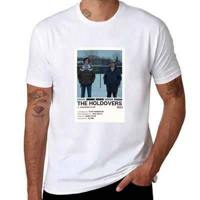The Holdovers (2023) Movie Poster T-Shirt Man T Shirt Cotton T Shirts for Man Cotton T-Shirt