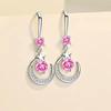 Drop Earrings Moon and Star Charm Earrings Girl Accessories Fashion Females Ear Jewelry Suitable for Party Daily Wear